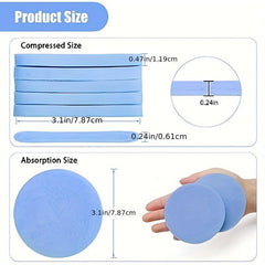 60 Pcs Compressed Facial Sponges Round Face Wash Sponges Exfoliating Sponge