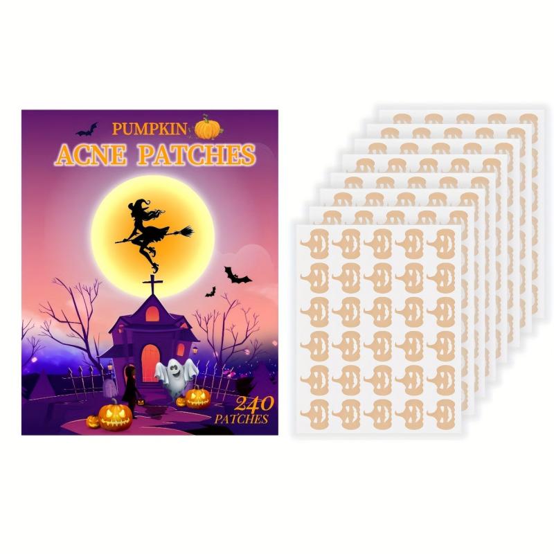 240 Halloween Pumpkin Pimple Patches Hydrocolloid Acne Cover Patches Zit Patches
