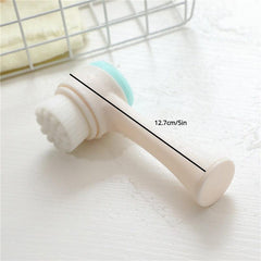 Double Sided Facial Cleansing Brush for Deep Cleaning Exfoliating and Massaging