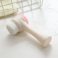 Double Sided Facial Cleansing Brush for Deep Cleaning Exfoliating and Massaging