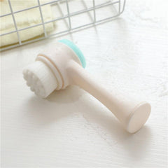 Double Sided Facial Cleansing Brush for Deep Cleaning Exfoliating and Massaging