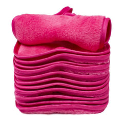 12pcs Reusable Makeup Remover Cloths Soft Microfiber Facial Cleansing Cloths