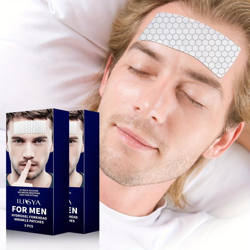 10pcs Men's Forehead Patch Lifting Tightening Wrinkles Aging Resist
