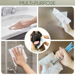 4pcs Biodegradable Disposable Face Towels Soft Cleansing Care Travel 25 4 30 4