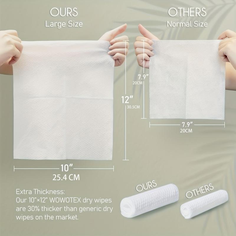 4pcs Biodegradable Disposable Face Towels Soft Cleansing Care Travel 25 4 30 4