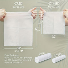 4pcs Biodegradable Disposable Face Towels Soft Cleansing Care Travel 25 4 30 4