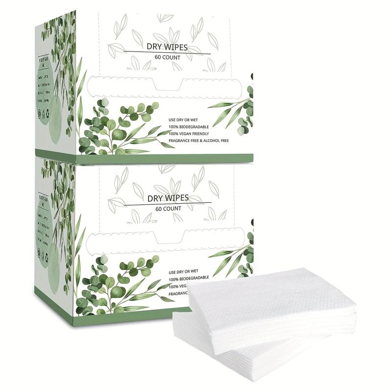 4pcs Biodegradable Disposable Face Towels Soft Cleansing Care Travel 25 4 30 4