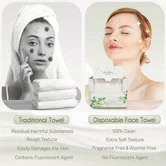 4pcs Biodegradable Disposable Face Towels Soft Cleansing Care Travel 25 4 30 4