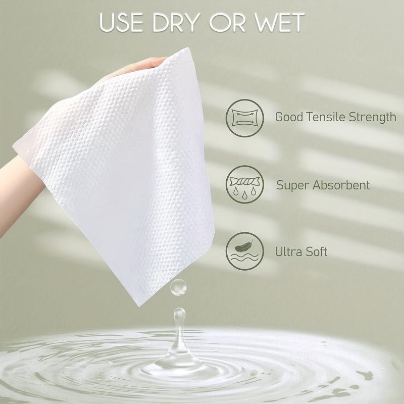 4pcs Biodegradable Disposable Face Towels Soft Cleansing Care Travel 25 4 30 4