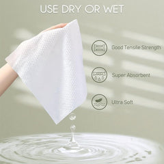 4pcs Biodegradable Disposable Face Towels Soft Cleansing Care Travel 25 4 30 4