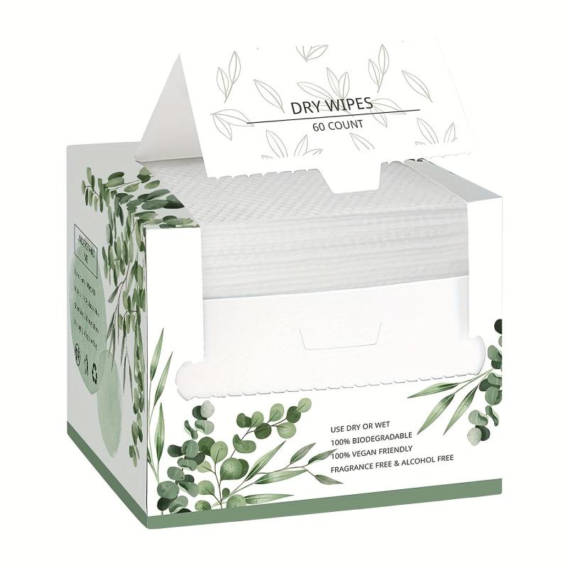 4pcs Biodegradable Disposable Face Towels Soft Cleansing Care Travel 25 4 30 4