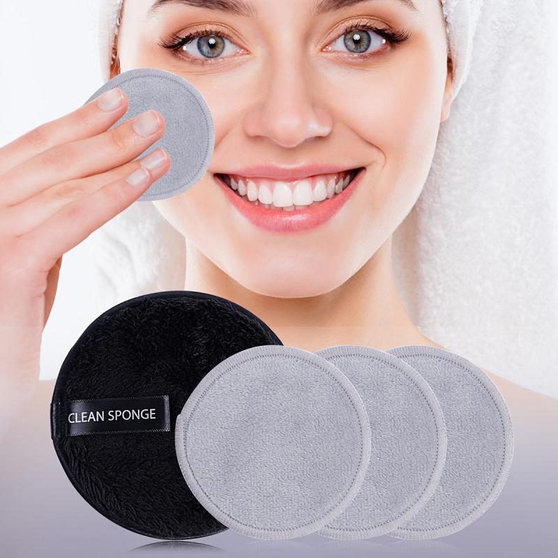 Large & Small Cleansing Puff Set - Reusable Soft Pads