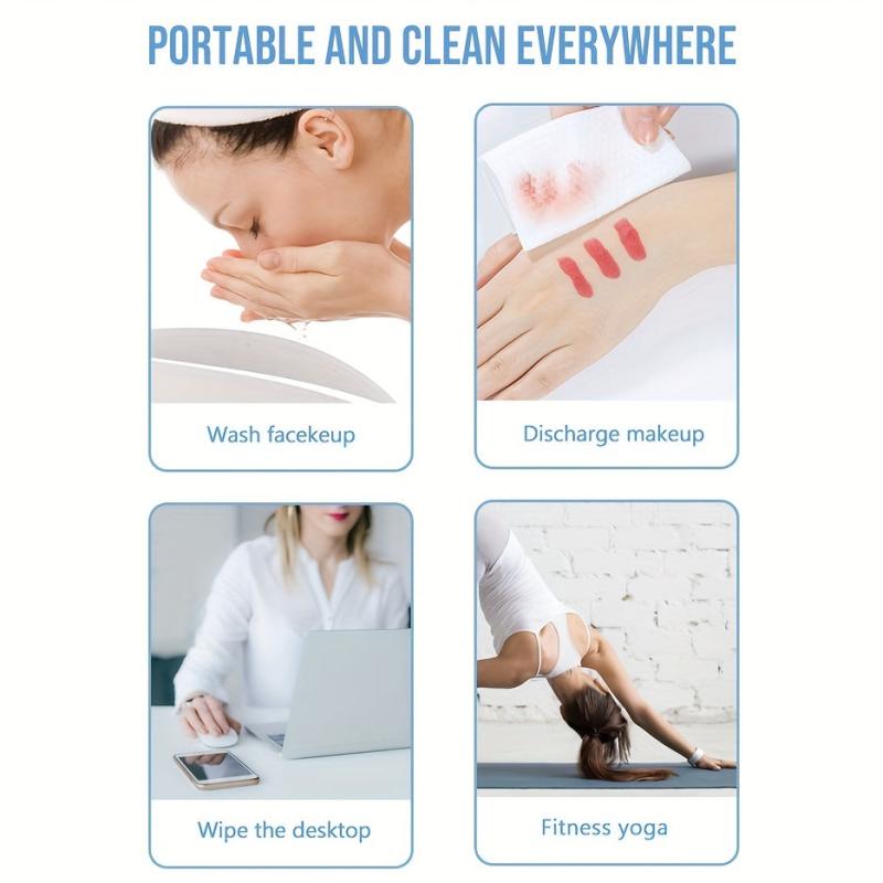 40pcs Absorbent Makeup Removal Towels for Travel Camping Hiking Home Use
