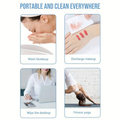 40pcs Absorbent Makeup Removal Towels for Travel Camping Hiking Home Use