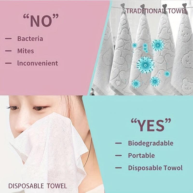 40pcs Absorbent Makeup Removal Towels for Travel Camping Hiking Home Use