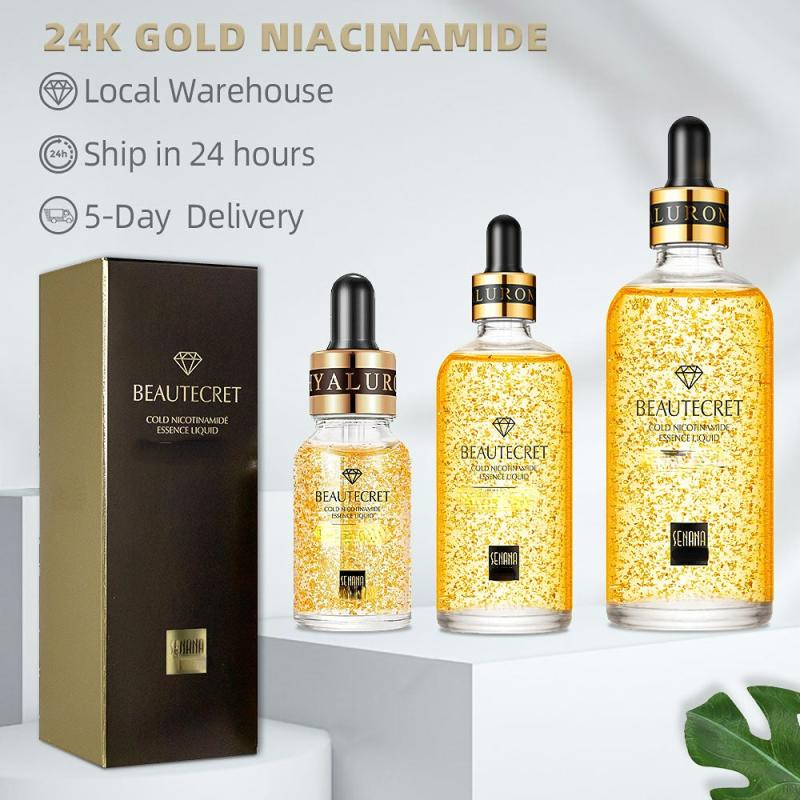 24k Hyaluronic Acid Face Serum Moisturize Shrink Pores Fine Lines Liftin
