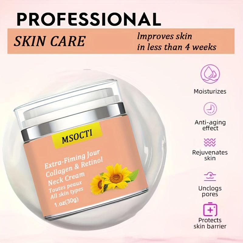 Sunflower Neck Firming Cream 30g 1Oz Peptides Neck Cream Moisturizer