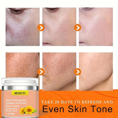 Sunflower Neck Firming Cream 30g 1Oz Peptides Neck Cream Moisturizer