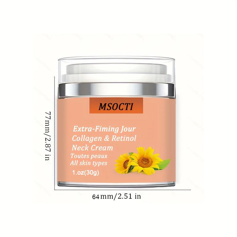 Sunflower Neck Firming Cream 30g 1Oz Peptides Neck Cream Moisturizer