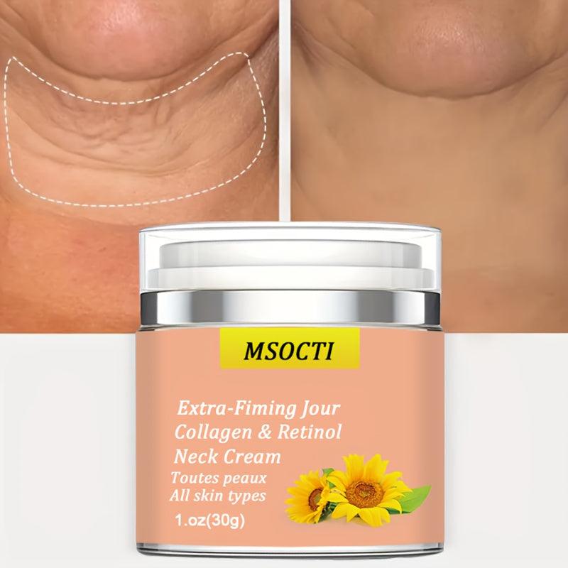Sunflower Neck Firming Cream 30g 1Oz Peptides Neck Cream Moisturizer