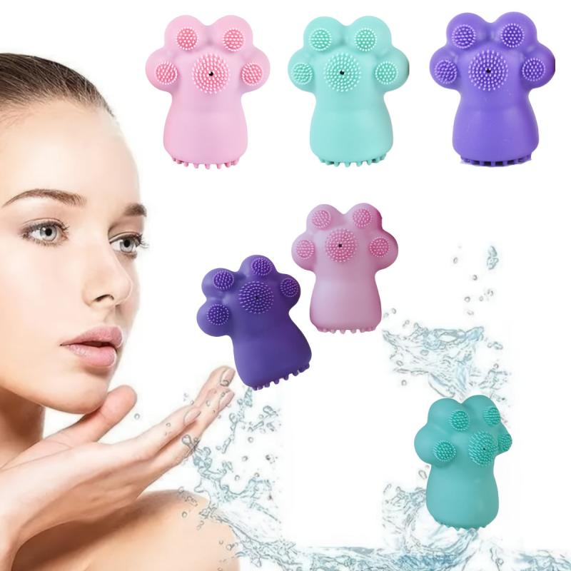Cat Claw Face Wash Brush Silicone Facial Cleanser