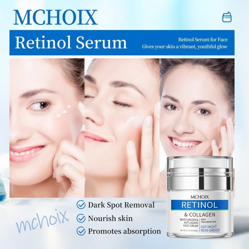 Herbcare Retinol Collagen Facial Cream Anti Wrinkle Anti Aging Firming