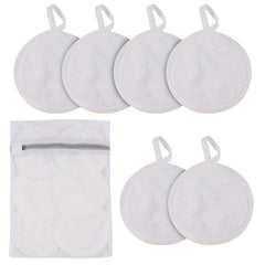 6 Pack Reusable Makeup Remover Wipes Microfiber Pads 19x12