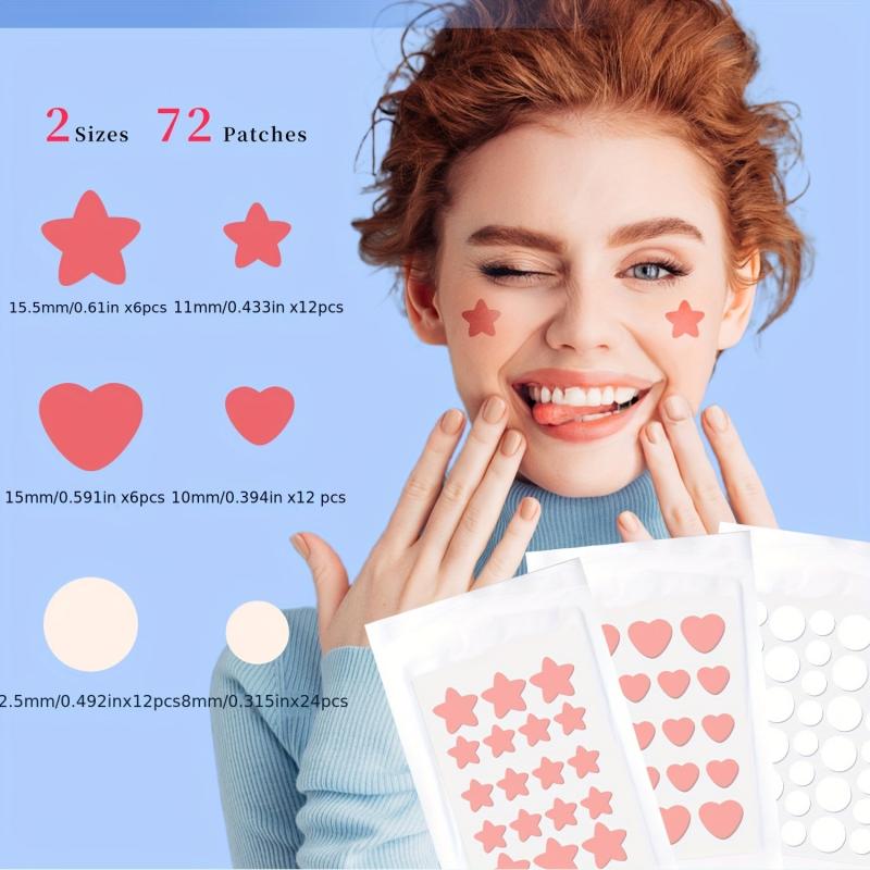 Star Shape Acne Patch 3pcs 72 Patches Breathable Effective Acne Remover
