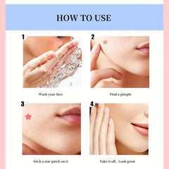 Star Shape Acne Patch 3pcs 72 Patches Breathable Effective Acne Remover