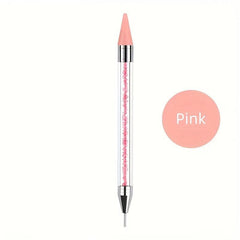 Dual Ended Nail Rhinestone Picker Dotting Tool Crystal Handle