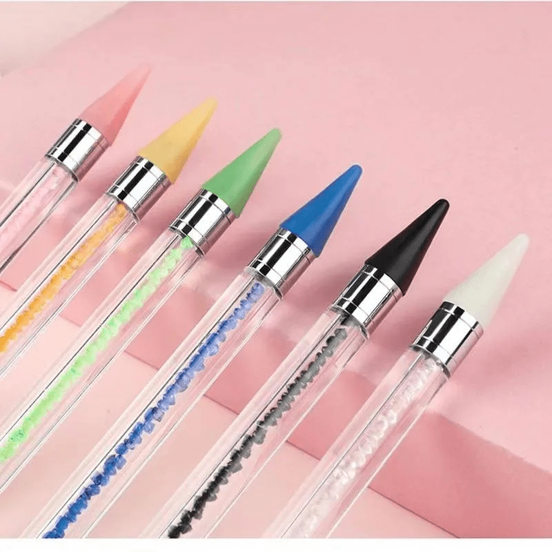 Dual Ended Nail Rhinestone Picker Dotting Tool Crystal Handle