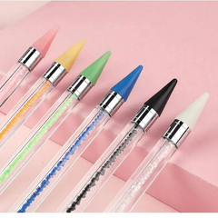 Dual Ended Nail Rhinestone Picker Dotting Tool Crystal Handle