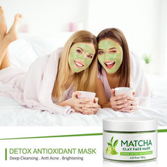 Matcha Green Tea Mud Facial Mask Antioxidant Deep Cleanse Moisturizing Mask