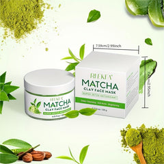 Matcha Green Tea Mud Facial Mask Antioxidant Deep Cleanse Moisturizing Mask