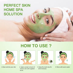 Matcha Green Tea Mud Facial Mask Antioxidant Deep Cleanse Moisturizing Mask
