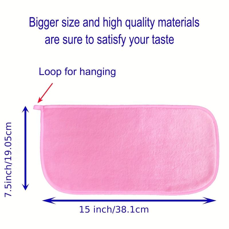 6pcs Makeup Remover Cloth Facial Cleansing Towel Washable Reusable