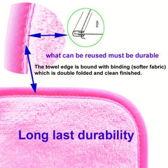 6pcs Makeup Remover Cloth Facial Cleansing Towel Washable Reusable