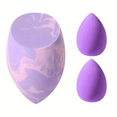3pcs Makeup Sponges Set - Soft Wet And Dry Dual Use Flawless Makeup Applicator