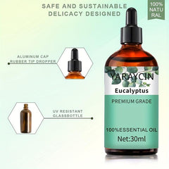 30ml Eucalyptus Essential Oil for Aromatherapy Diffusers & Skin Care