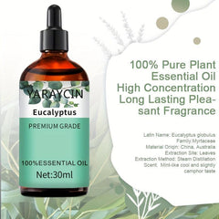 30ml Eucalyptus Essential Oil for Aromatherapy Diffusers & Skin Care