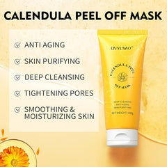 Calendula Peel Off Mask Kit Exfoliating Soothing Hydrating