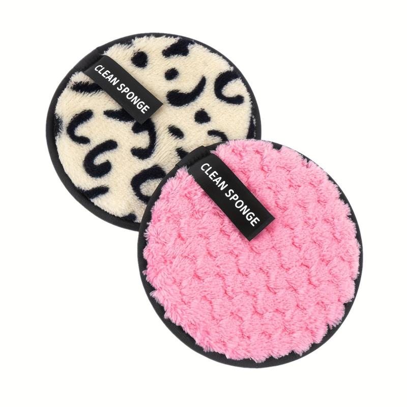 2 pack Velvet Makeup Remover Pads Reusable And Washable Facial Cleansing