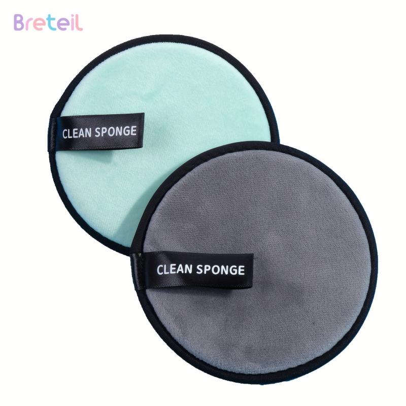 2 pack Velvet Makeup Remover Pads Reusable And Washable Facial Cleansing