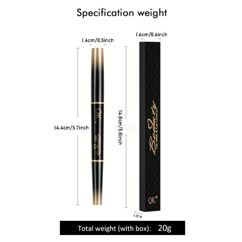Dual Lipstick Lip Liner Pen Waterproof Lip Pencil