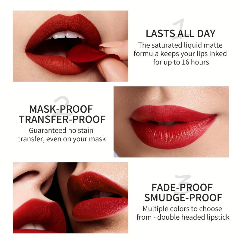 Dual Lipstick Lip Liner Pen Waterproof Lip Pencil