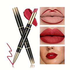Dual Lipstick Lip Liner Pen Waterproof Lip Pencil
