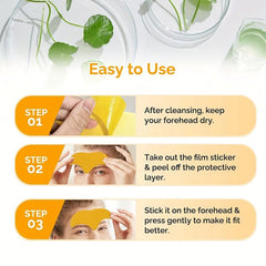 10Pcs Forehead Wrinkle Patches Face Tape Smooth Fine Lines Natural Skin Care