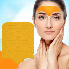 10Pcs Forehead Wrinkle Patches Face Tape Smooth Fine Lines Natural Skin Care