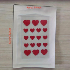 18 pcs Red Heart Shape Acne Concealer Patch for Clear Skin
