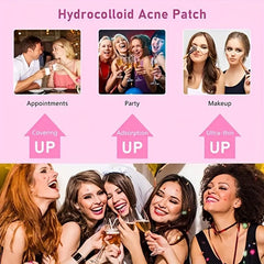 18 pcs Red Heart Shape Acne Concealer Patch for Clear Skin